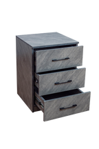 Modern 3-Drawer Storage Cabinet – Concrete Grey Finish