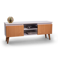 Modern Scandinavian Wooden TV Stand with Storage
